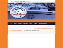 Tablet Screenshot of coastalislandfishing.com